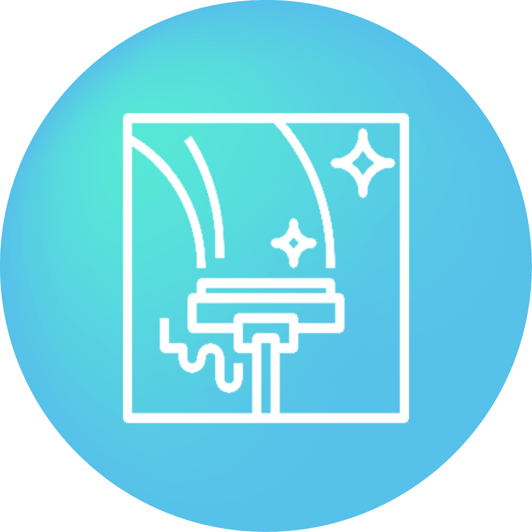 Limpieza de cristales y pegado de vinil